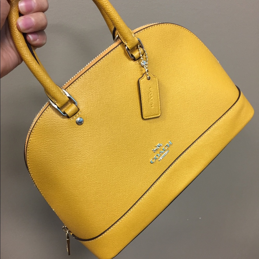 COPY - Coach Mini Sierra Mustard Crossbody Bag